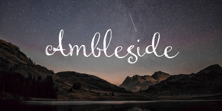 Ambleside Font插图