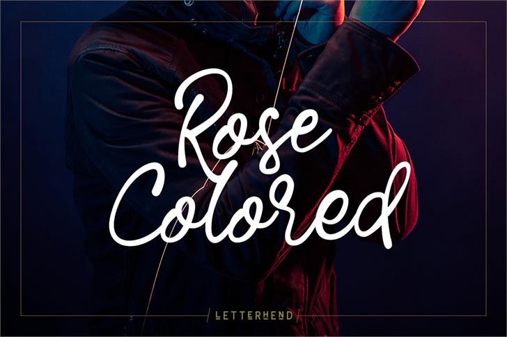 Rose Colored font插图1 Rose Colored font插图1