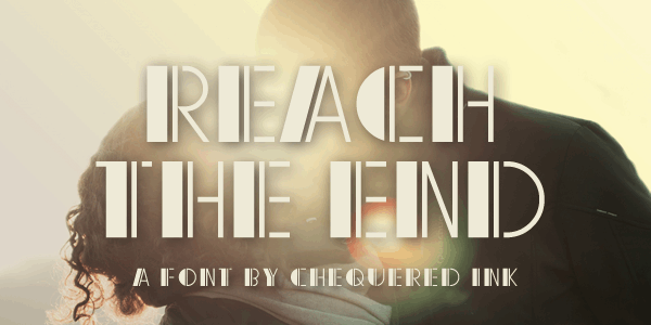 Reach the End font插图