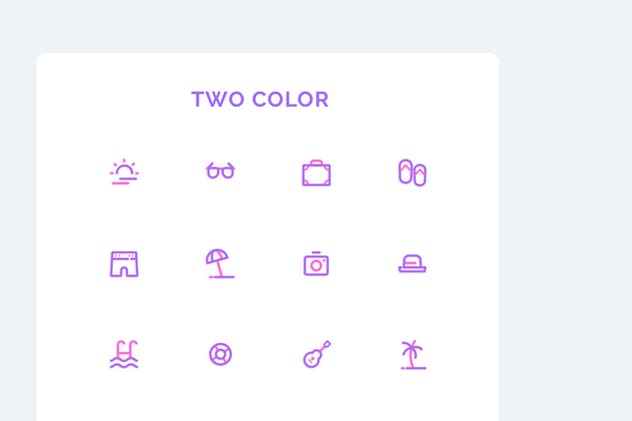 夏天主题UI图标素材 UICON Summer Icons插图(2)
