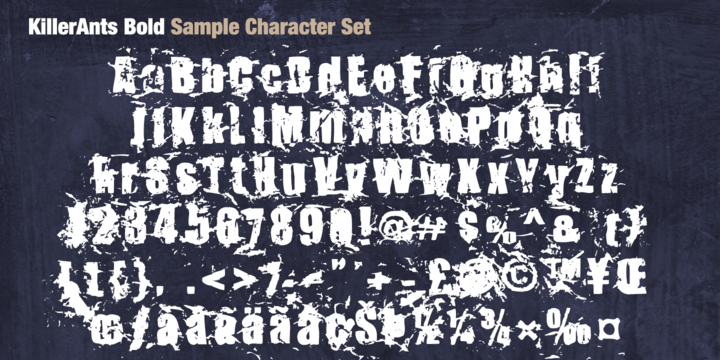Killer Ants Font Family插图1