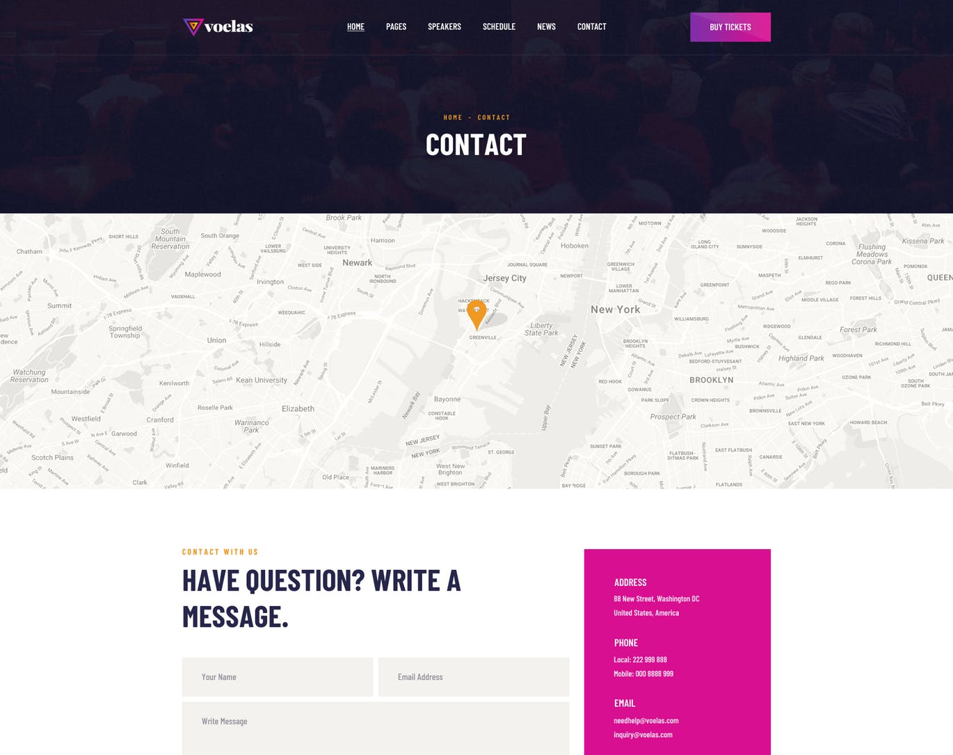 活动会议报名网站HTML模板素材库精选 Voelas – Event & Conference HTML Template插图(12)