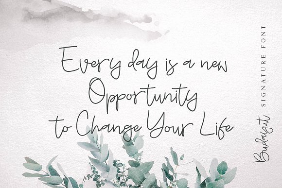 Budayut Signature Font插图5