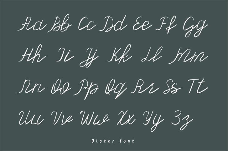 Olster font插图1