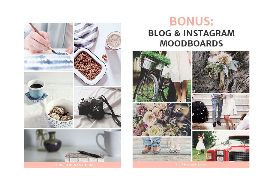 博客&社交媒体贴图模板素材库精选 Blog and Social Media Image Kit插图(3)