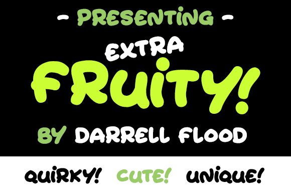 Extra Fruity font插图 Extra Fruity font插图