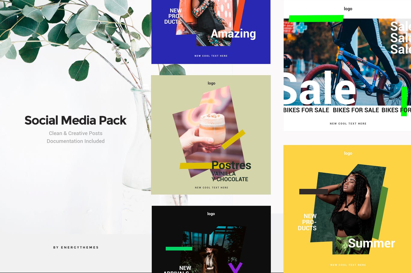 5款社交媒体促销Banner横幅广告设计模板素材库精选v83 Social Media Banners – Vol83插图