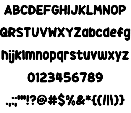 Squidgy Sweets font插图1