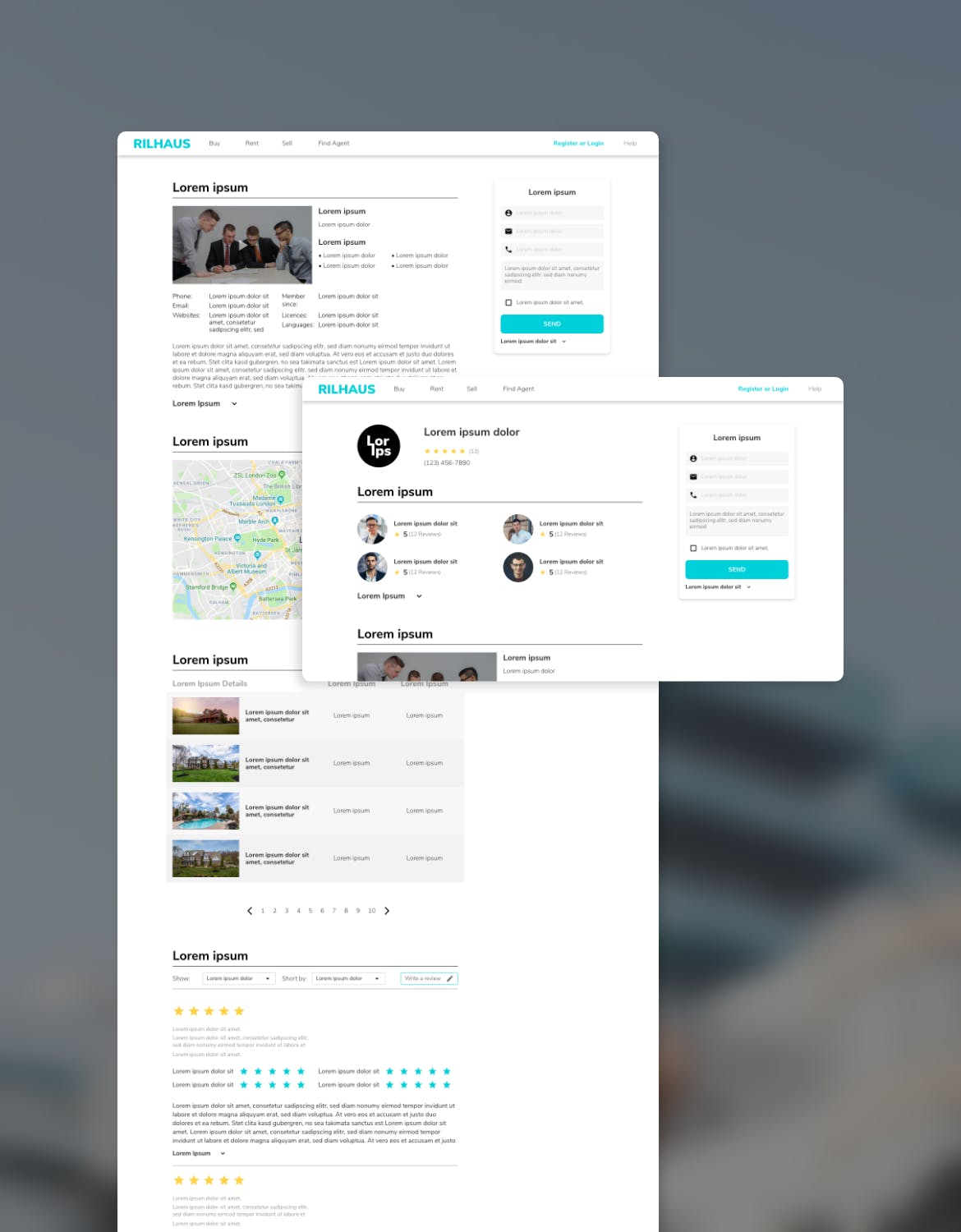 房地产中介网站设计HTML模板素材库精选 RILHAUS – Real Estate Homepage Template插图(5)