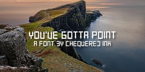 You've Gotta Point font插图 You've Gotta Point font插图