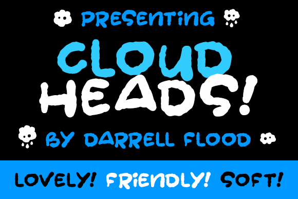 Cloudheads font插图 Cloudheads font插图