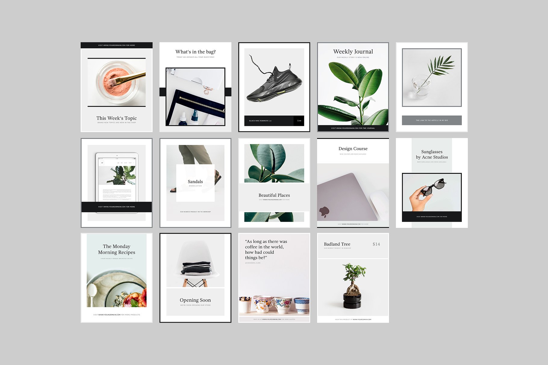 时尚电商社交媒体贴图模板素材库精选 Denmark Social Media Templates插图(7)