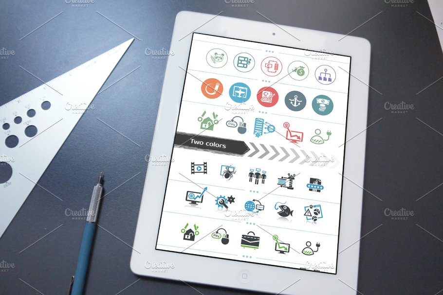 网站优化搜索引擎优化主题图标集 SEO Icons插图(3)