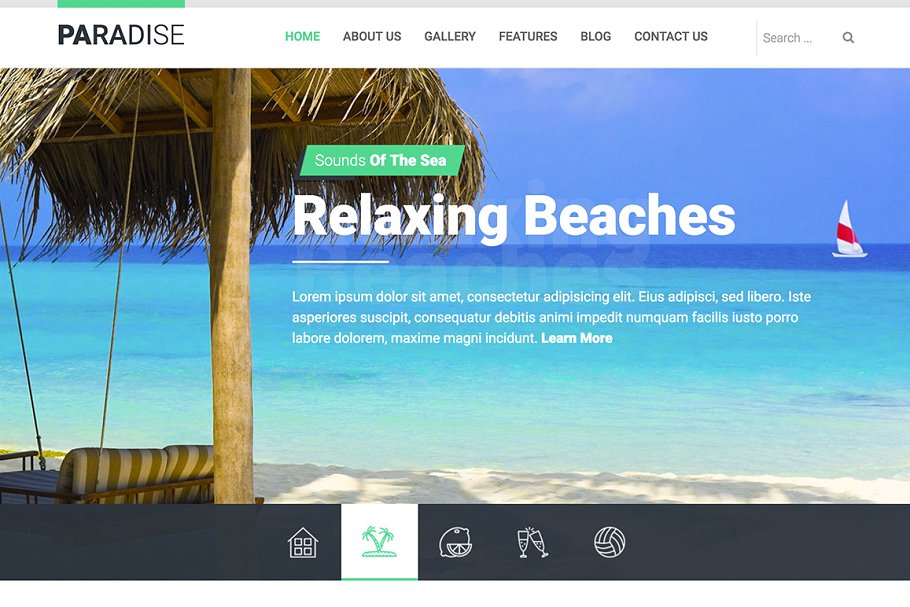 热带海岛旅游天堂旅游主题Joomla主题模板素材库精选 Hot Paradise插图(6)