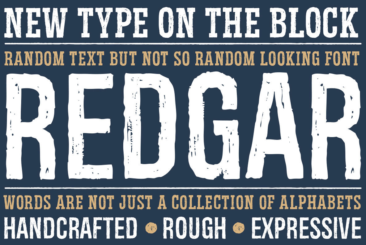 Redgar Font Family插图