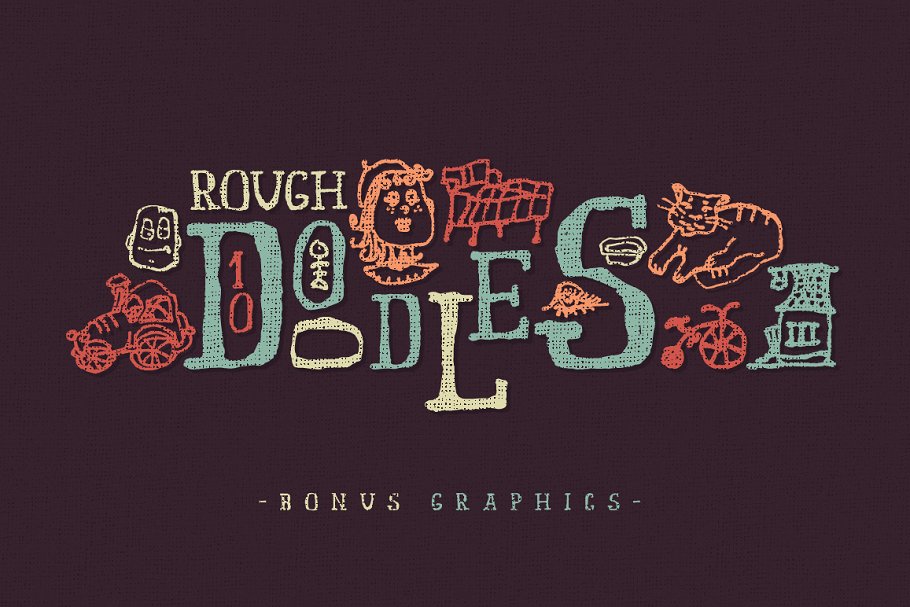 趣味涂鸦字体 “Old story”插图(2)