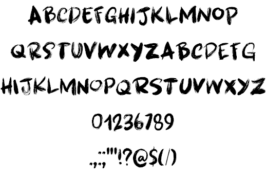 Brushcrazy DEMO font插图1 Brushcrazy DEMO font插图1