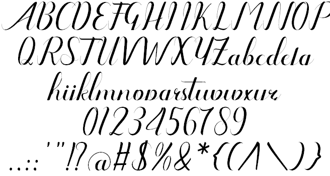 Amanda font插图1 Amanda font插图1