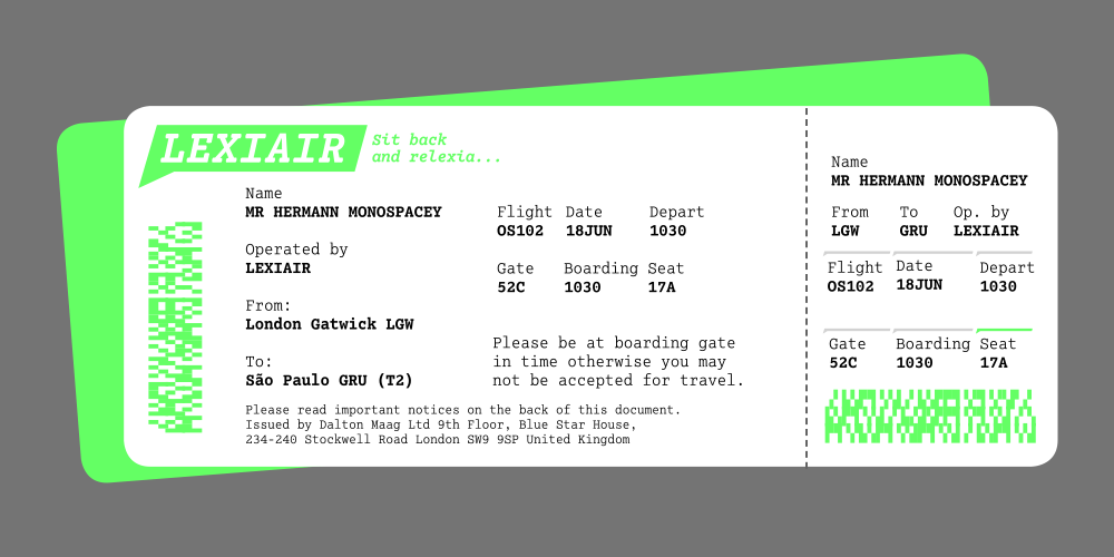 Lexia Mono Font Family插图