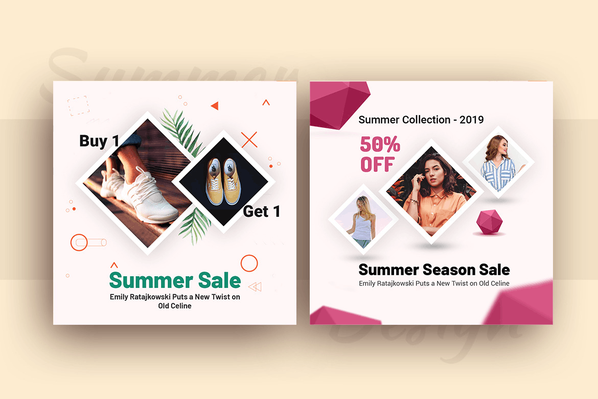 Instagram营销推广社交素材库精选广告模板素材v5 Promotional Instagram Post (ADS) Template V-5插图(3)