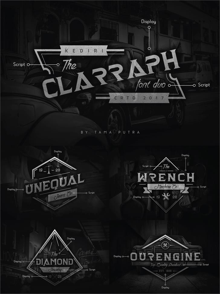 Clarraph Personal Use font插图 Clarraph Personal Use font插图