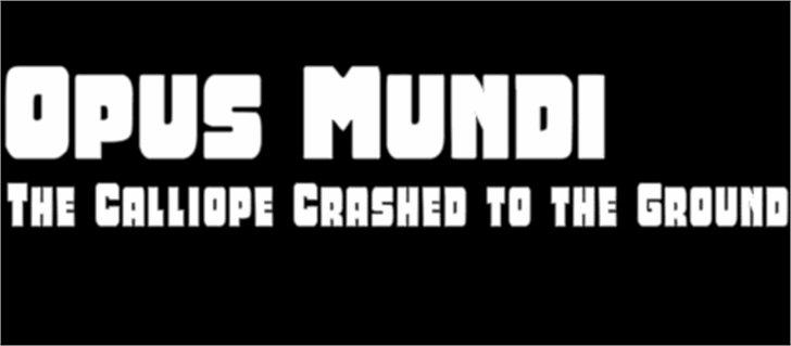 Opus Mundi font插图1