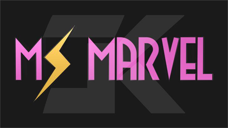 Miss Marvel font插图 Miss Marvel font插图