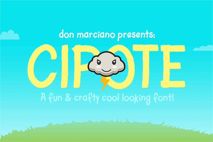 Cipote font插图