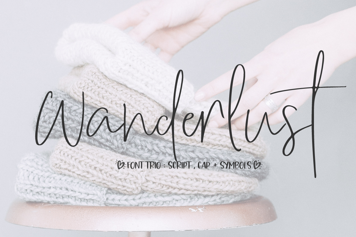 Wanderlust Trio Font Family插图