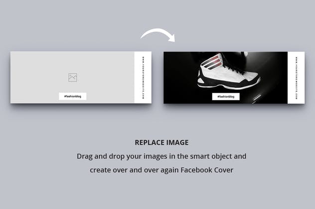 清新简约社交媒体Facebook封面模板素材库精选 Facebook Cover Vol. 6插图(2)