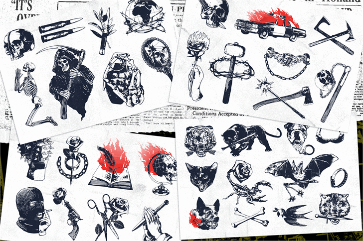 S&S GreyHood Seven font插图8 S&S GreyHood Seven font插图8