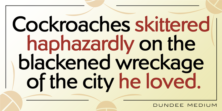 Dundee Font Family插图2