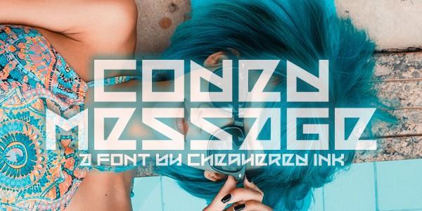 Coded Message font插图