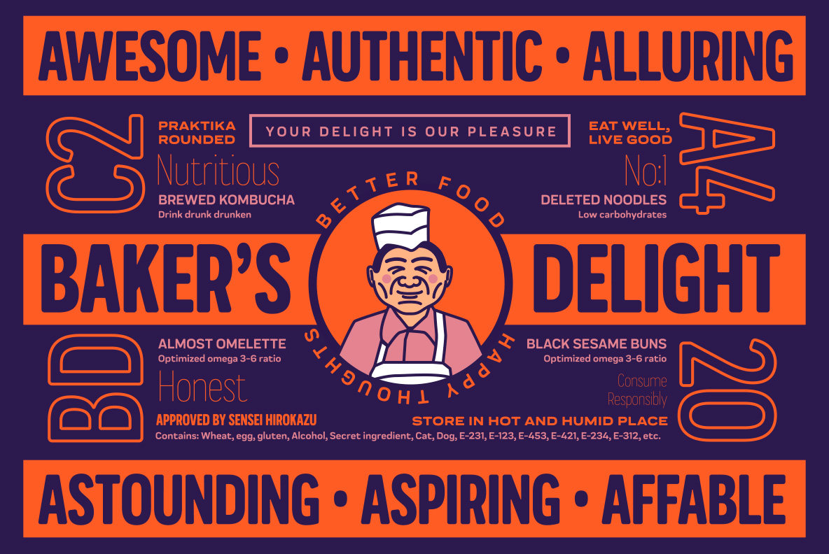 Praktika Rounded Font Family插图7