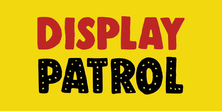 DK Display Patrol font插图 DK Display Patrol font插图