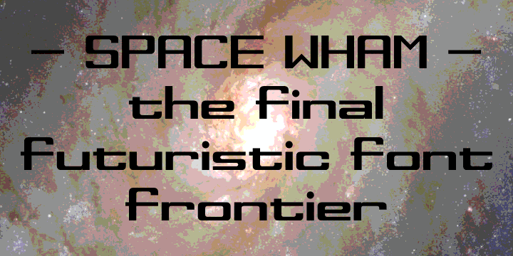 Space Wham font插图