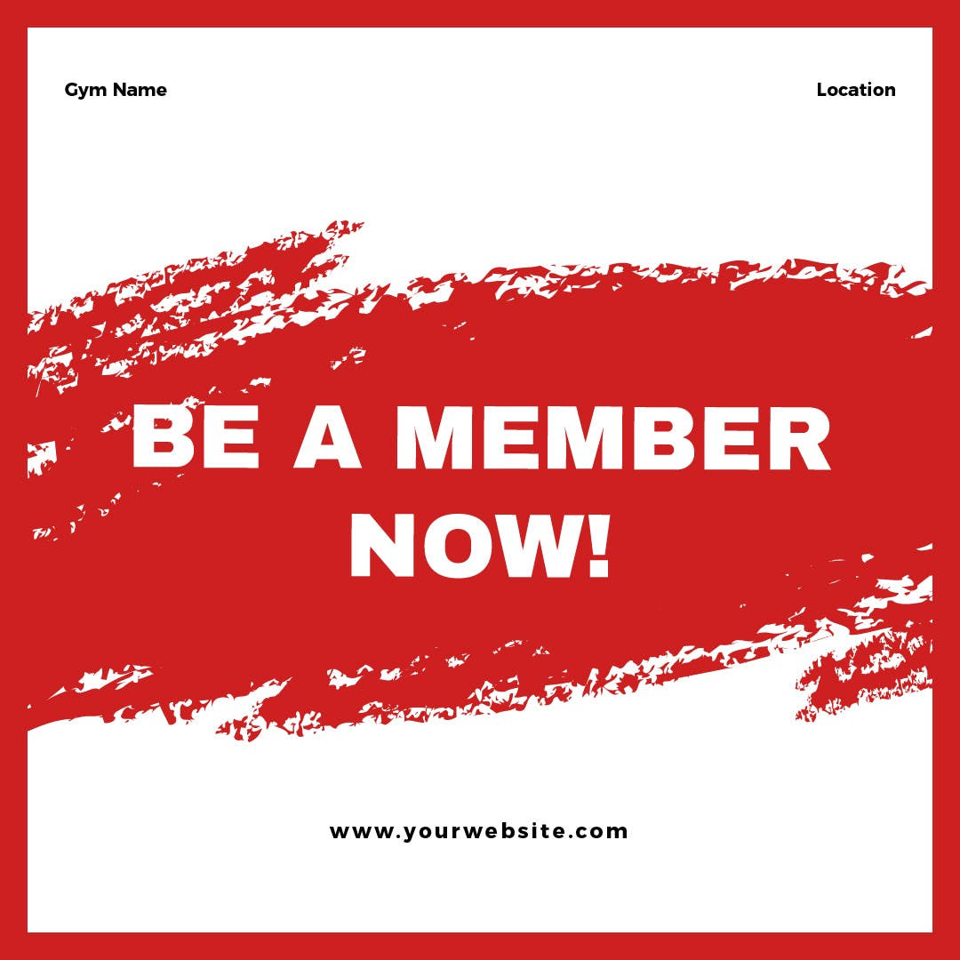 健身品牌社交媒体推广Banner图设计素材 Gym Media Banners插图(4)