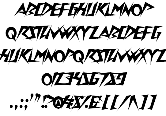 Onslaughter font插图1 Onslaughter font插图1