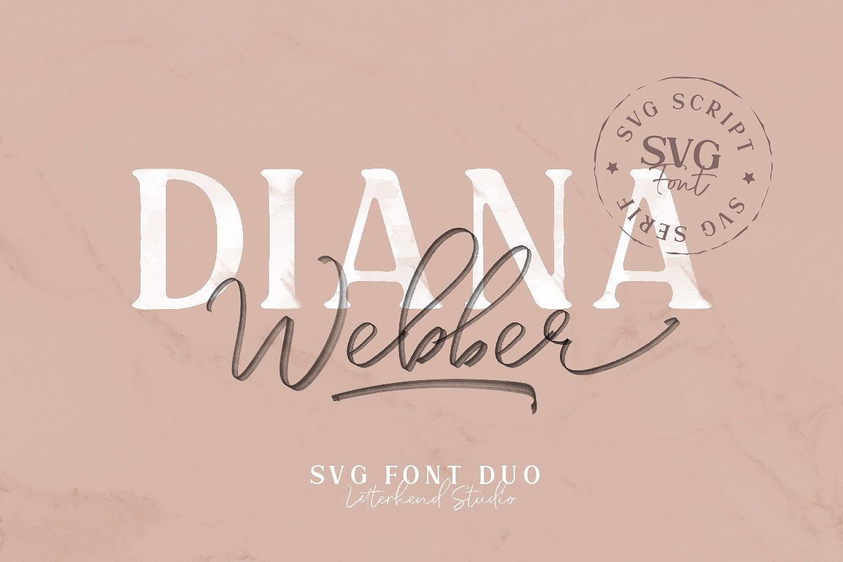 Diana Webber – SVG Font Duo插图