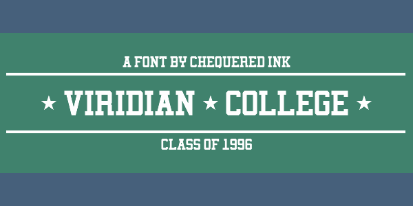 Viridian College font插图 Viridian College font插图
