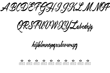 Placid Pool Personal Use font插图2