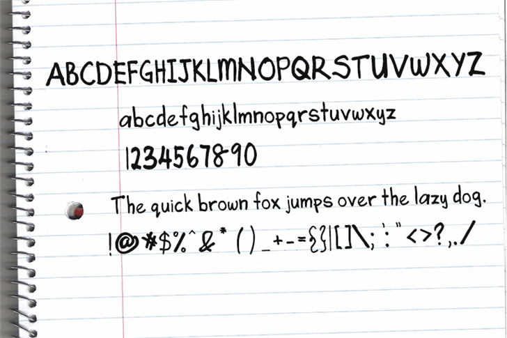 Angela's Handwriting font插图1