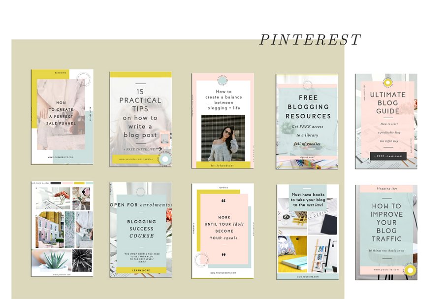 家居创意产品社交媒体贴图模板素材库精选 Infopreneurs Social Media Kit插图(4)