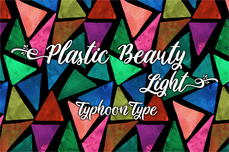 Plastic Beauty Light font插图 Plastic Beauty Light font插图
