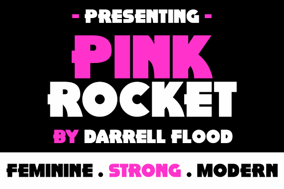 Pink Rocket font插图 Pink Rocket font插图