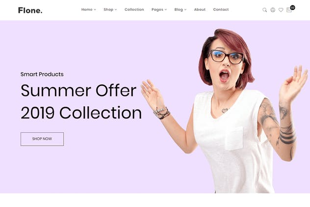 极简主义设计风电商外贸网站Bootstrap架构模板素材库精选 Flone – Minimalist eCommerce Bootstrap 4 Template插图(1)