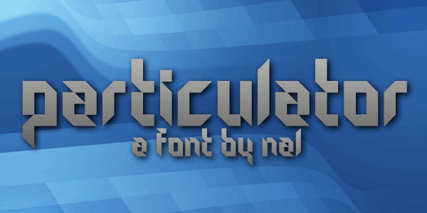Particulator font插图