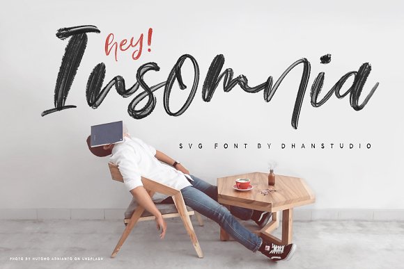Hey Insomnia SVG Font插图