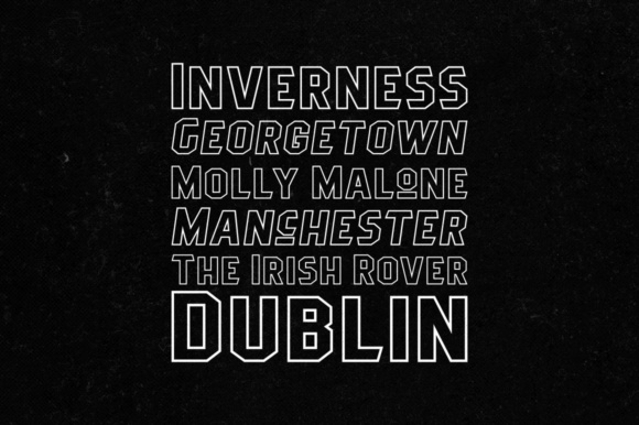 Pittsbrook Outline Font插图4