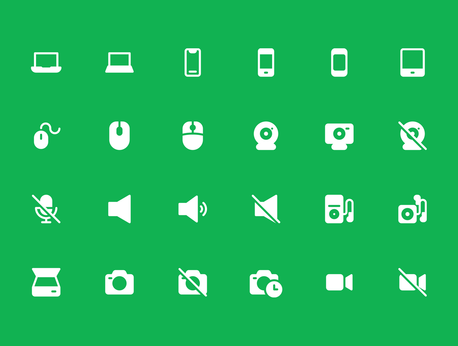 素材库下午茶:2600枚线条&扁平化设计矢量素材库精选图标巨无霸合集插图(7)